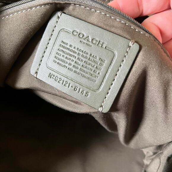 Coach green pennie drawstring backpack - Picture 5 of 7